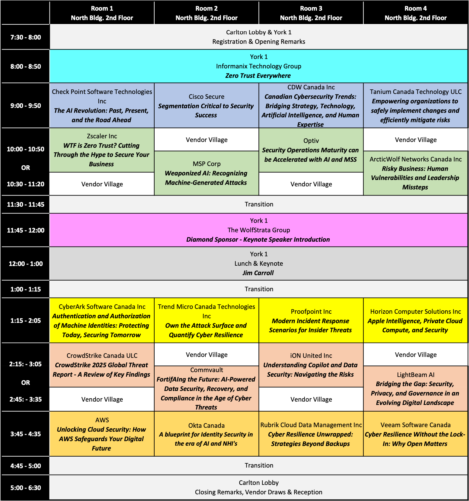 2025 WCISC Conference Agenda